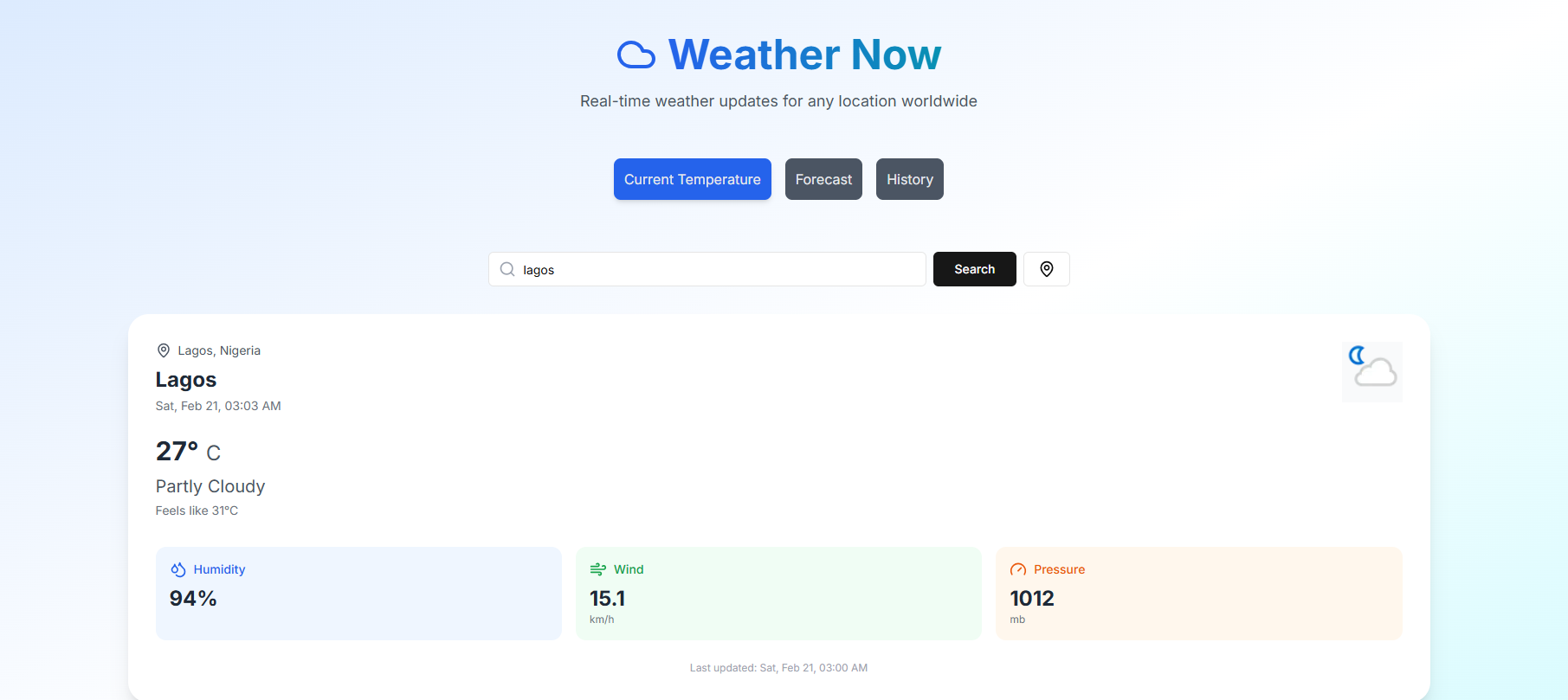 Weather Dashboard image